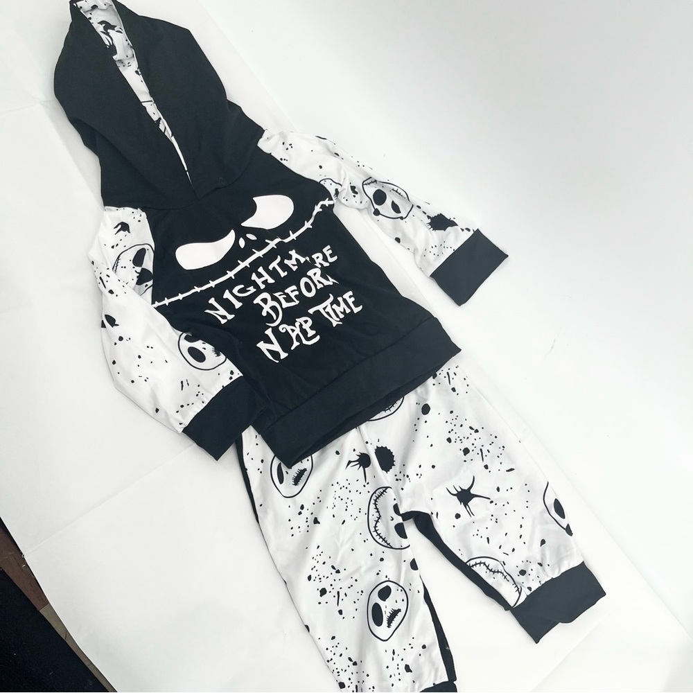 Nightmare before Christmas Infant Outfit Reads “Nightmare Before Nap Time”